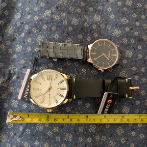 Curren Black and Gold Watches